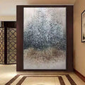 Ethereal Rain-Modern Texture Particle Relief Abstract Wall Art