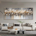 Falling Petal Symphony-Thick painted 3D Petal Horizontal Wall Art#FL10040