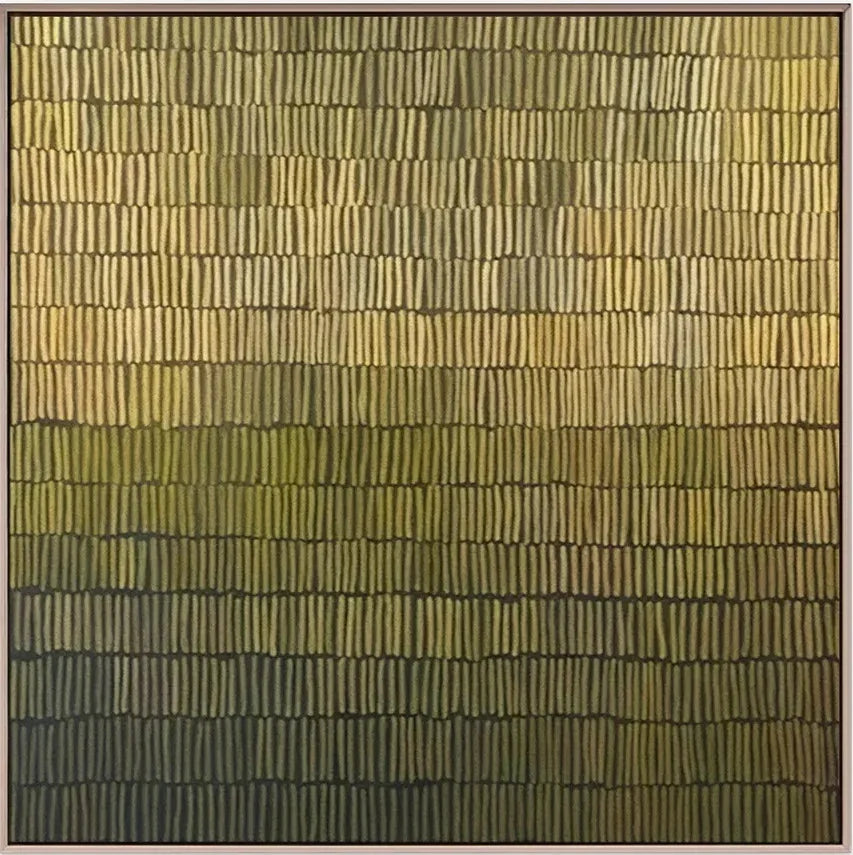 Golden Rhythm – Minimalist Textured Line Abstract Oil Painting Wall Art#AB14076