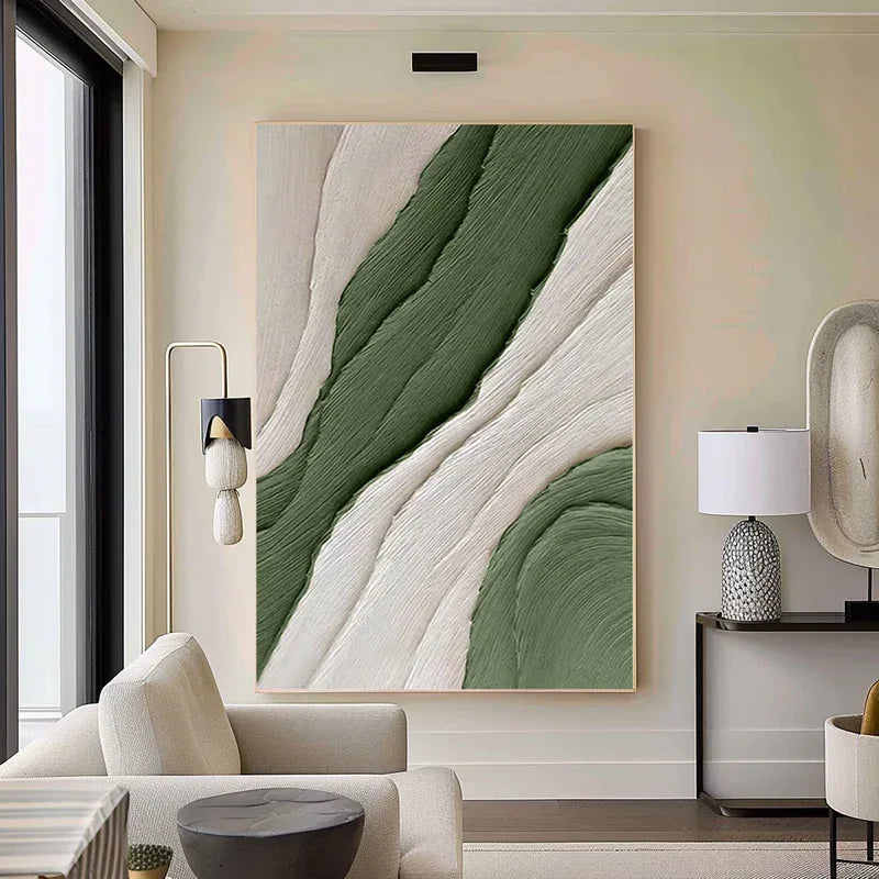 Modern Minimalist Textured Canvas - Earthy Tones for Elegant Interiors