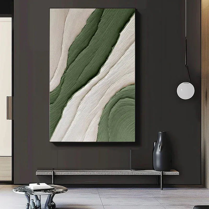 Modern Minimalist Textured Canvas - Earthy Tones for Elegant Interiors