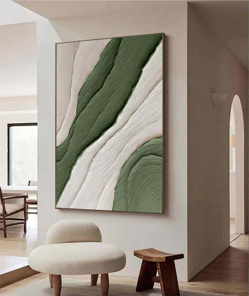 Modern Minimalist Textured Canvas - Earthy Tones for Elegant Interiors