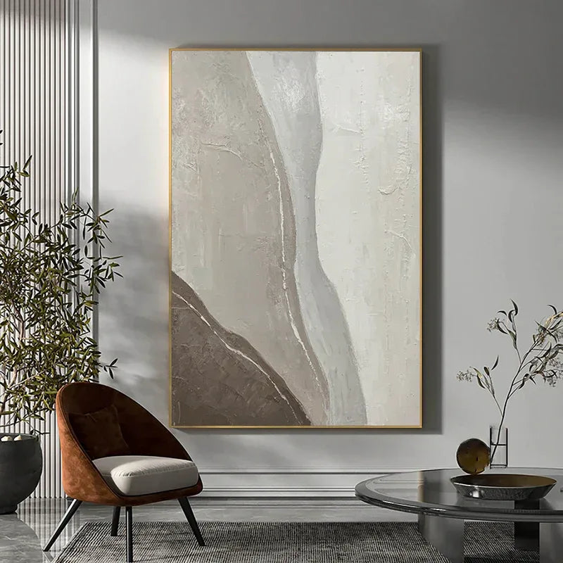 Earthbound Serenity-Modern Minimalist Decoration Wabi Sabi Abstract Wall Art