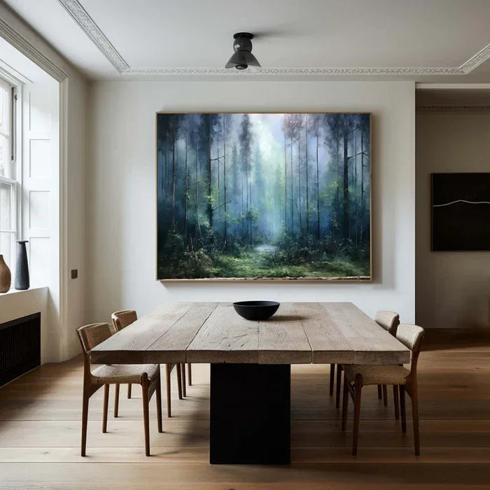 Mystic Forest - Hand-Painted Nature Landscape Oil Painting#AB14094