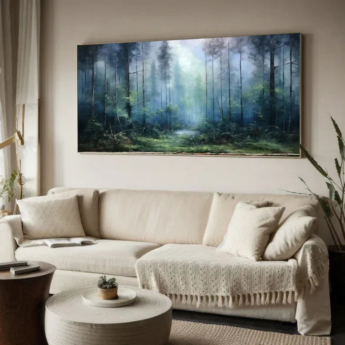 Mystic Forest - Hand-Painted Nature Landscape Oil Painting#AB14094