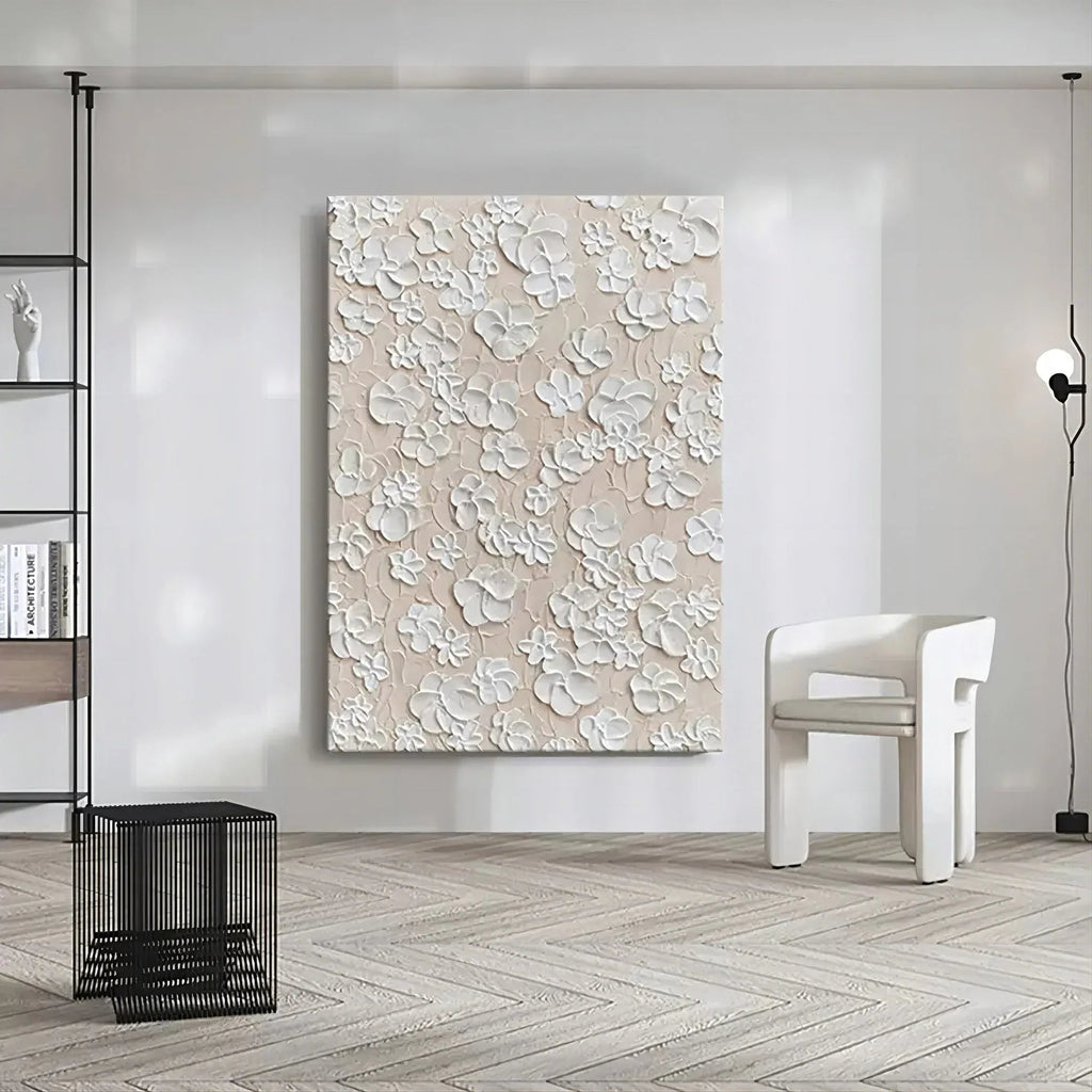 Blossom Texture Harmony-Interior Decoration Three-Dimensional Floral Texture Wall Art#FL10006