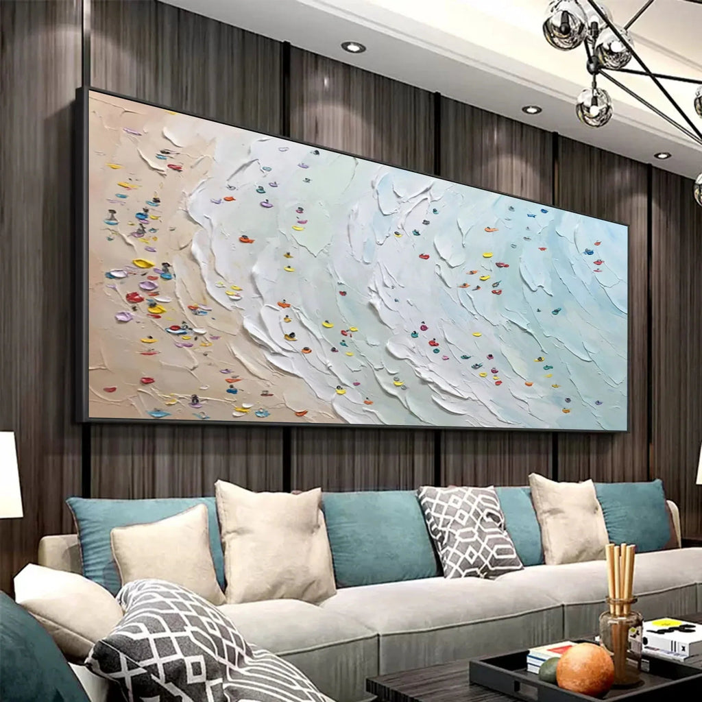 Ocean Breeze-Modern Interior Design Beach Texture Abstract Wall Art