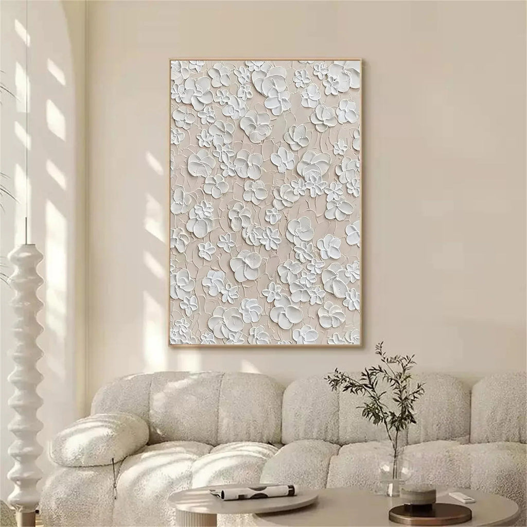Blossom Texture Harmony-Interior Decoration Three-Dimensional Floral Texture Wall Art#FL10006