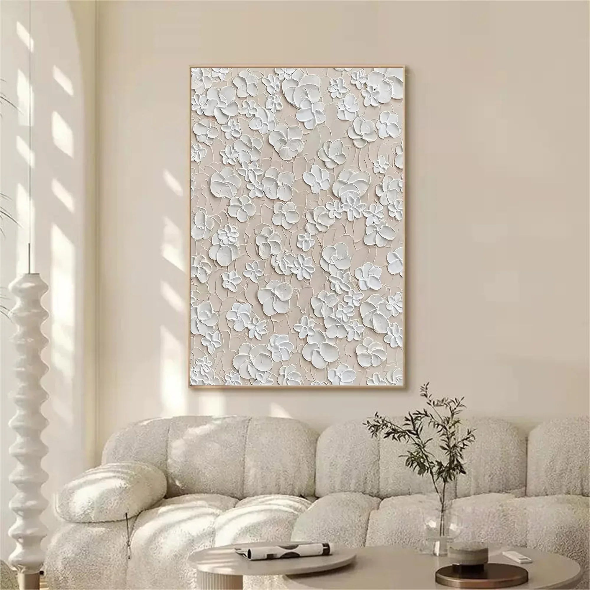 Blossom Texture Harmony-Interior Decoration Three-Dimensional Floral Texture Wall Art#FL10006