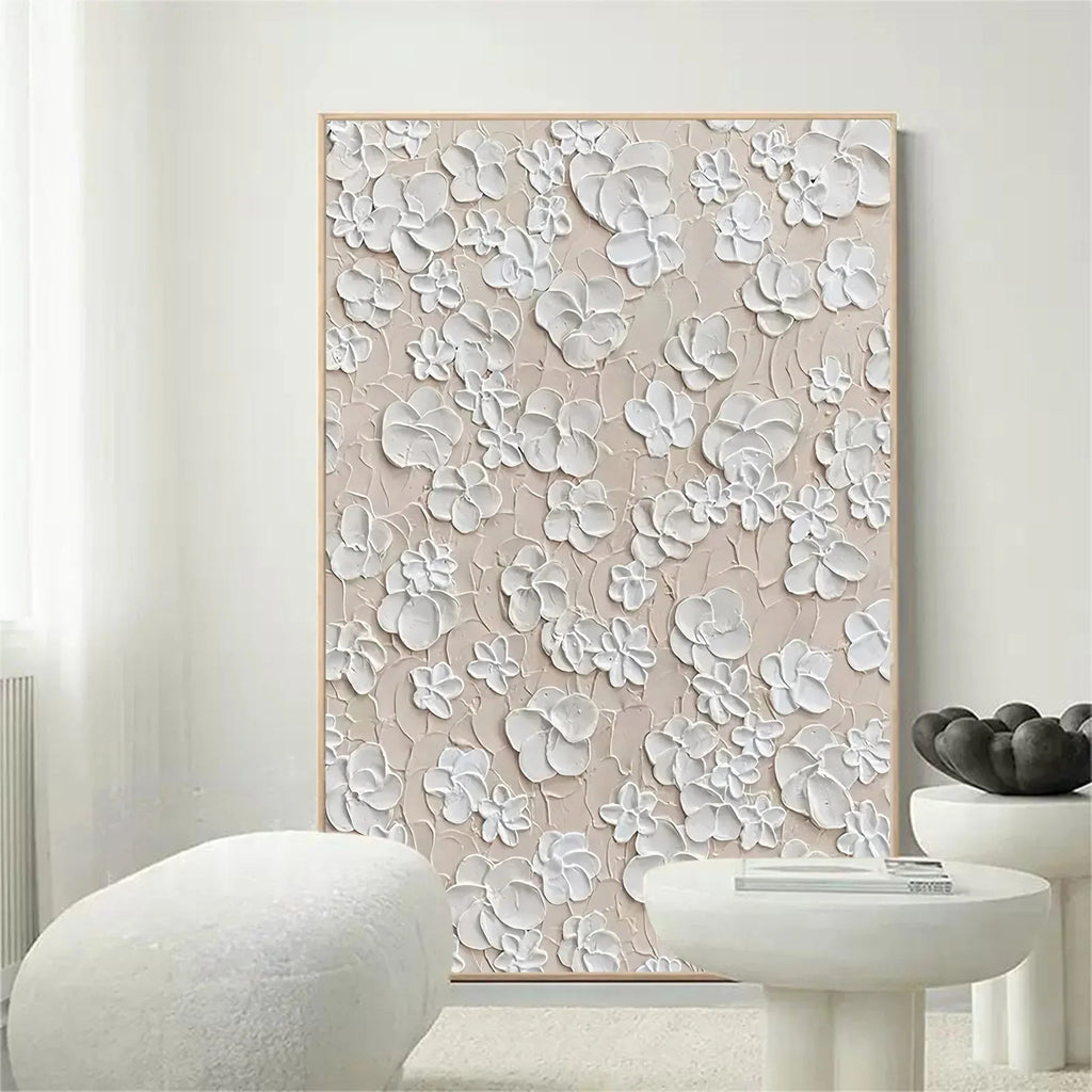 Blossom Texture Harmony-Interior Decoration Three-Dimensional Floral Texture Wall Art#FL10006