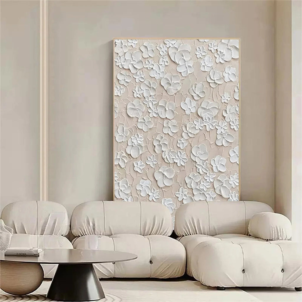 Blossom Texture Harmony-Interior Decoration Three-Dimensional Floral Texture Wall Art#FL10006
