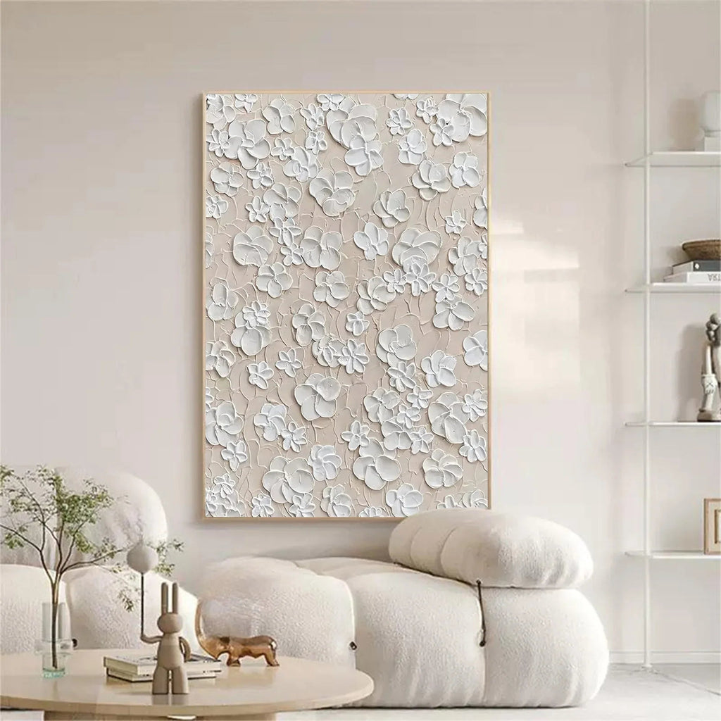 Blossom Texture Harmony-Interior Decoration Three-Dimensional Floral Texture Wall Art#FL10006