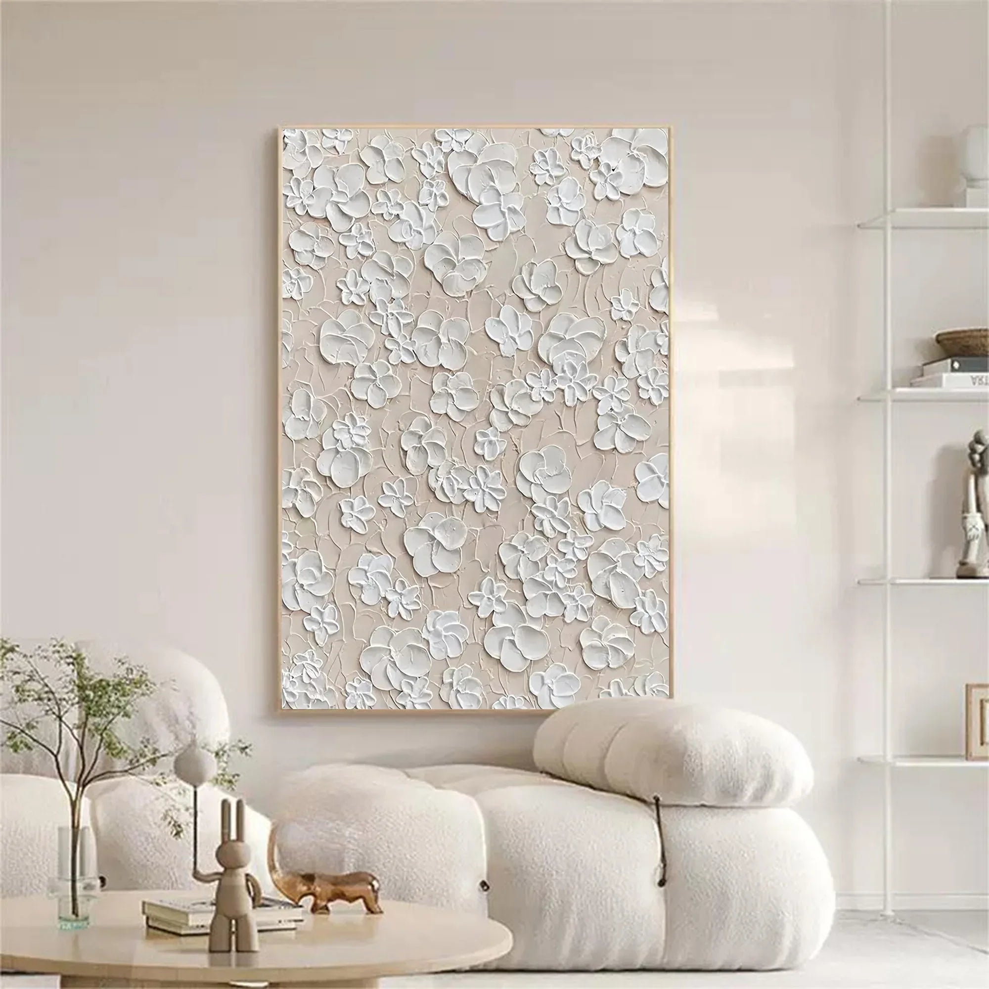Blossom Texture Harmony-Interior Decoration Three-Dimensional Floral Texture Wall Art#FL10006