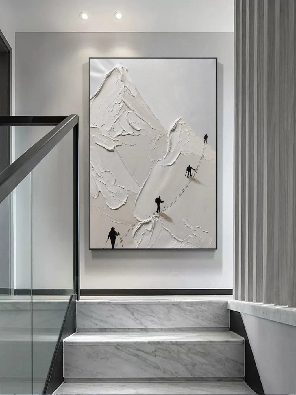 Path to the Summit-Vertical 3D Climbing Abstract Wall Art