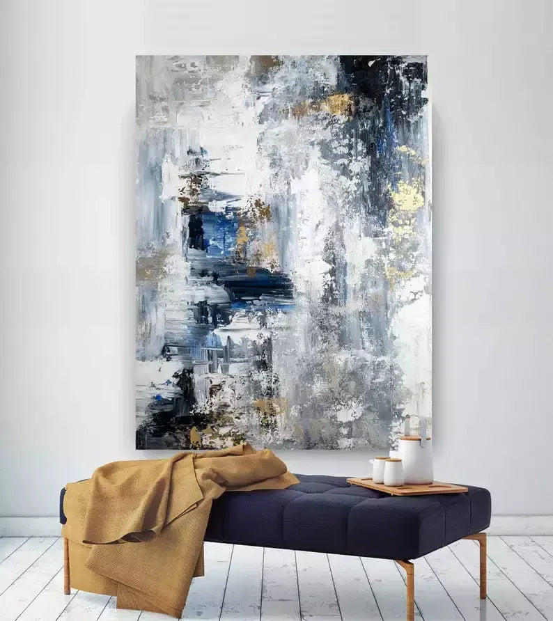 Flowing Dreams-Modern Minimalist Urban Texture Art Wall