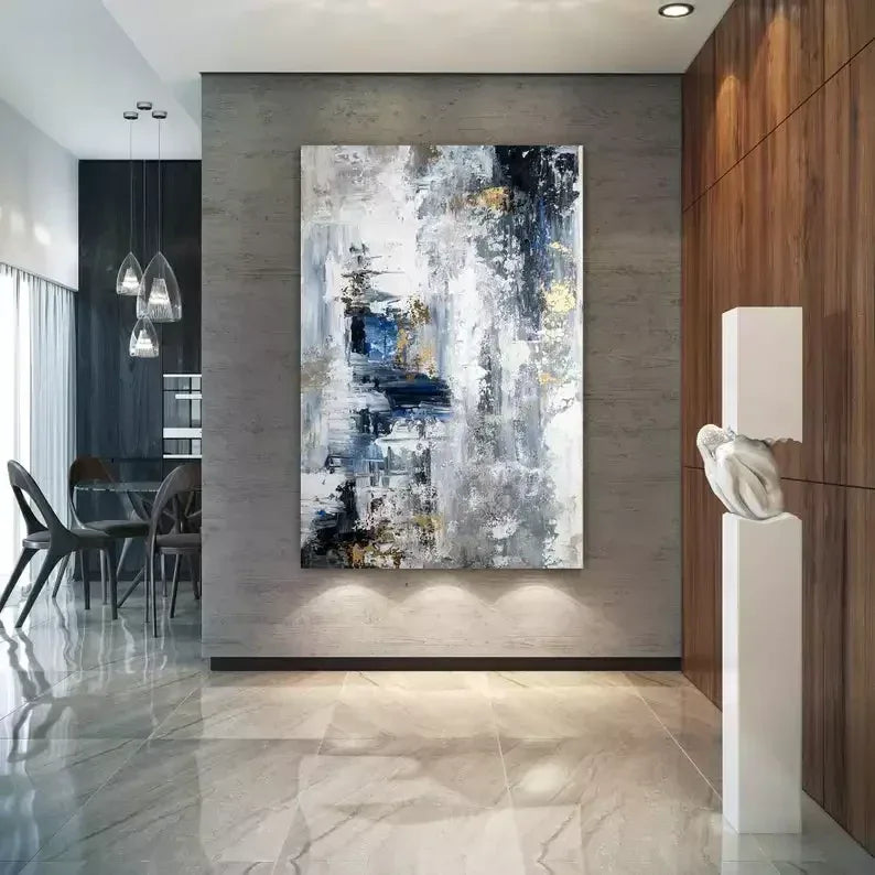 Flowing Dreams-Modern Minimalist Urban Texture Art Wall