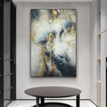 Coastal Serenity-Ocean Vitality Abstract Texture Oil Painting Wall Art
