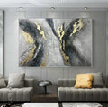 Raging River-Modern Minimalist Surging River Texture Wall Art