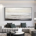 Horizon Calm-Modern Minimalist Sea View Abstract Oil Painting Wall Art