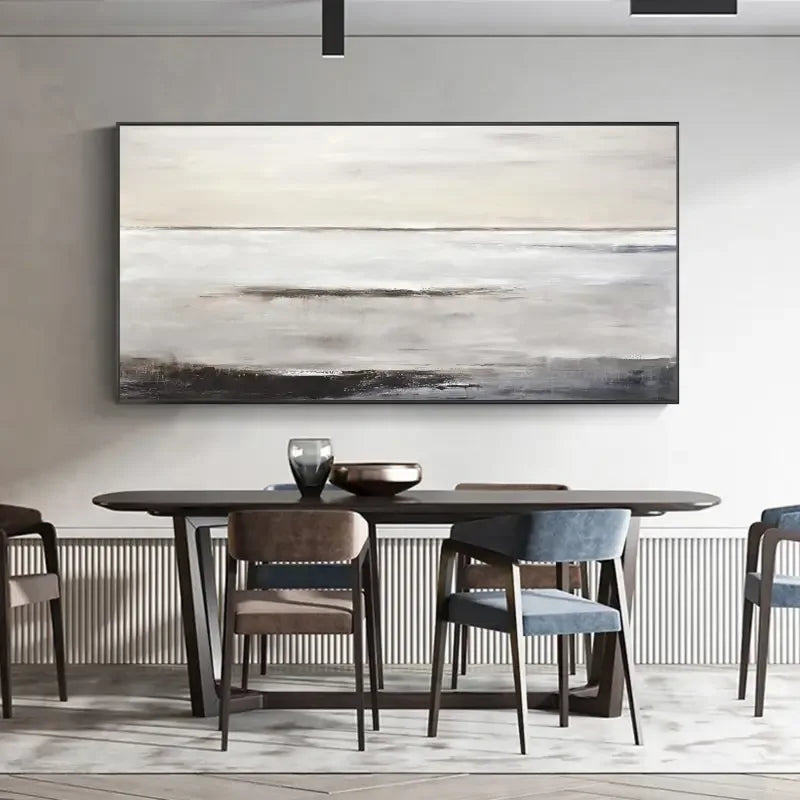 Horizon Calm-Modern Minimalist Sea View Abstract Oil Painting Wall Art