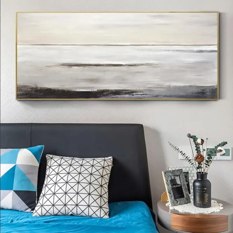 Horizon Calm-Modern Minimalist Sea View Abstract Oil Painting Wall Art