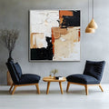 Abstract Mosaic-The Art of Abstract Texture Walls With Solidified Brushstrokes of Earth Color Blocks