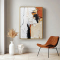 Layered Harmony-Hand Drawn Colorful Abstract Texture Wall Art