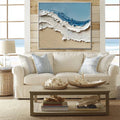 Coastal Breeze-The Art of Seaside Wave Texture Wall in Modern Home Decoration