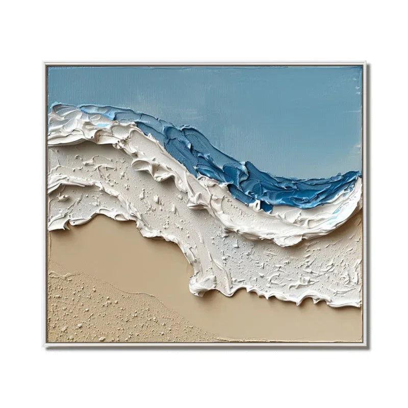 Coastal Breeze-The Art of Seaside Wave Texture Wall in Modern Home Decoration