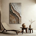 Earth Layers-Wabi Sabi Style Flowing Rock Texture Wall Art