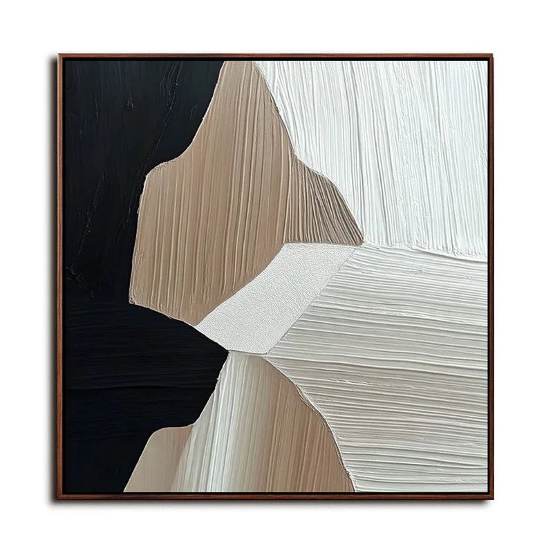 Contours of Serenity-Modern Minimalist Neutral Geometric Wall Art#WB10099