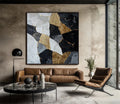 Shattered Elegance-Abstract Oil Painting Wall Art of Fragmentation and Reconstruction