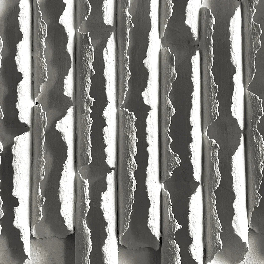 Fragmented Harmony-Shallow Tone Three-Dimensional Fission Texture Abstract Wall Art