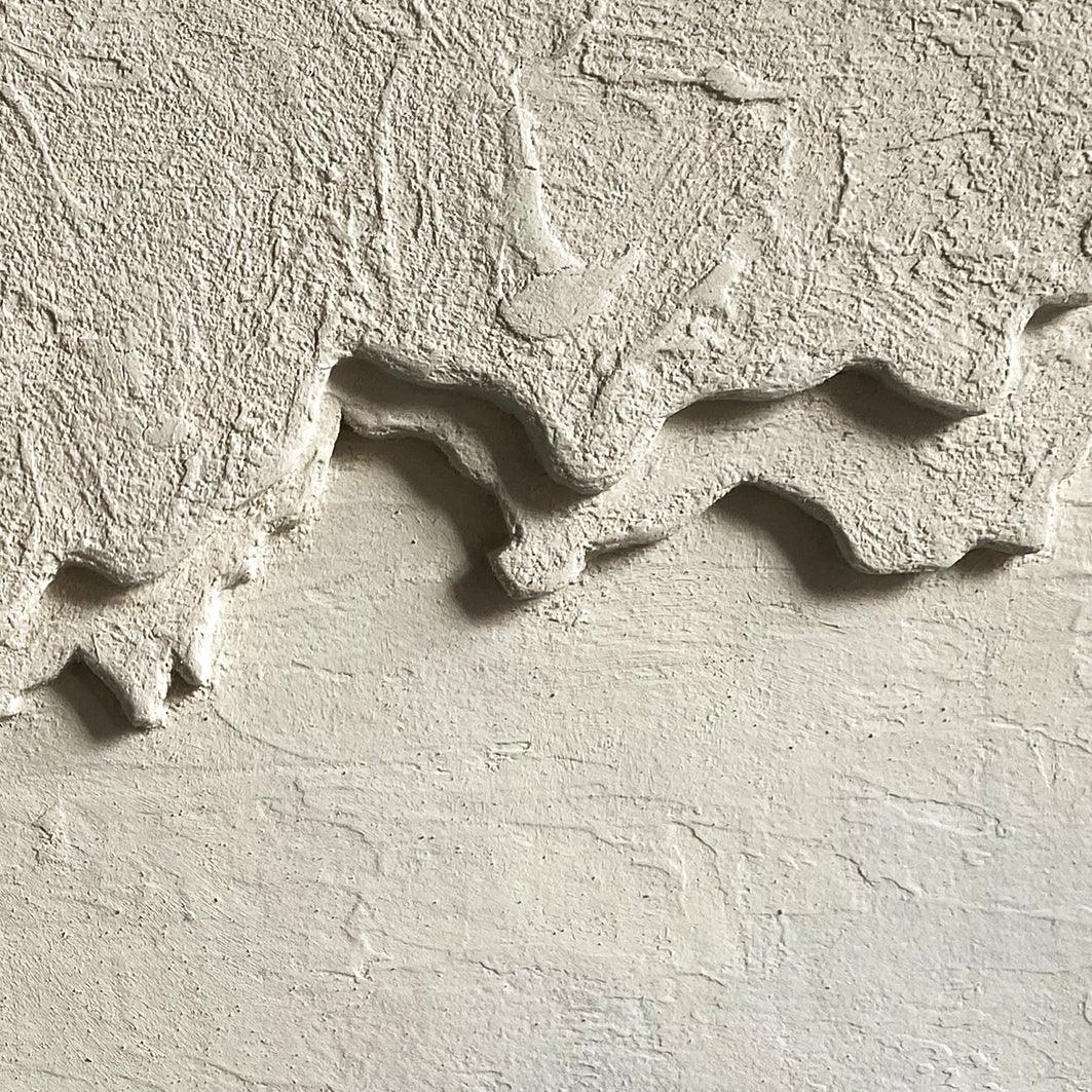 Eclipsed Radiance-Abstract Texture Relief Wall Art