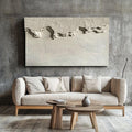 Eclipsed Radiance-Abstract Texture Relief Wall Art
