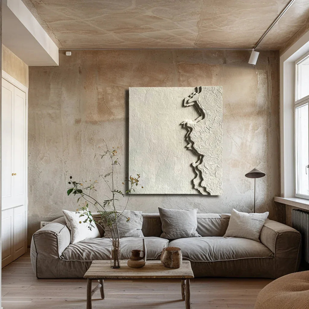 Eclipsed Radiance-Abstract Texture Relief Wall Art