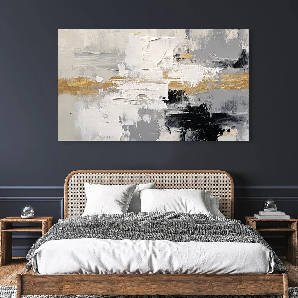 Abstract Layers Symphony-Light Luxury Abstract Texture Wall Art for Modern Home Decoration