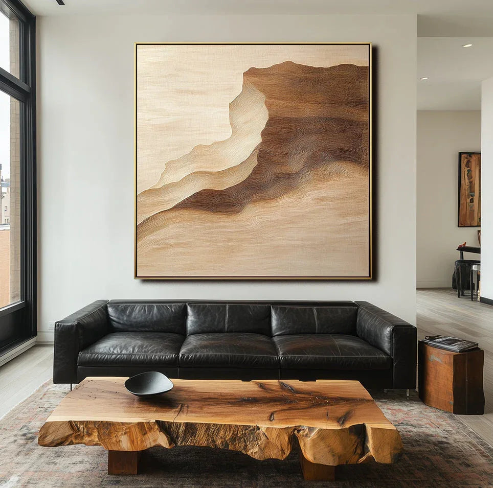 Silent Order - Modern Interior Decoration Hand-painted Gradient Texture Wall Art