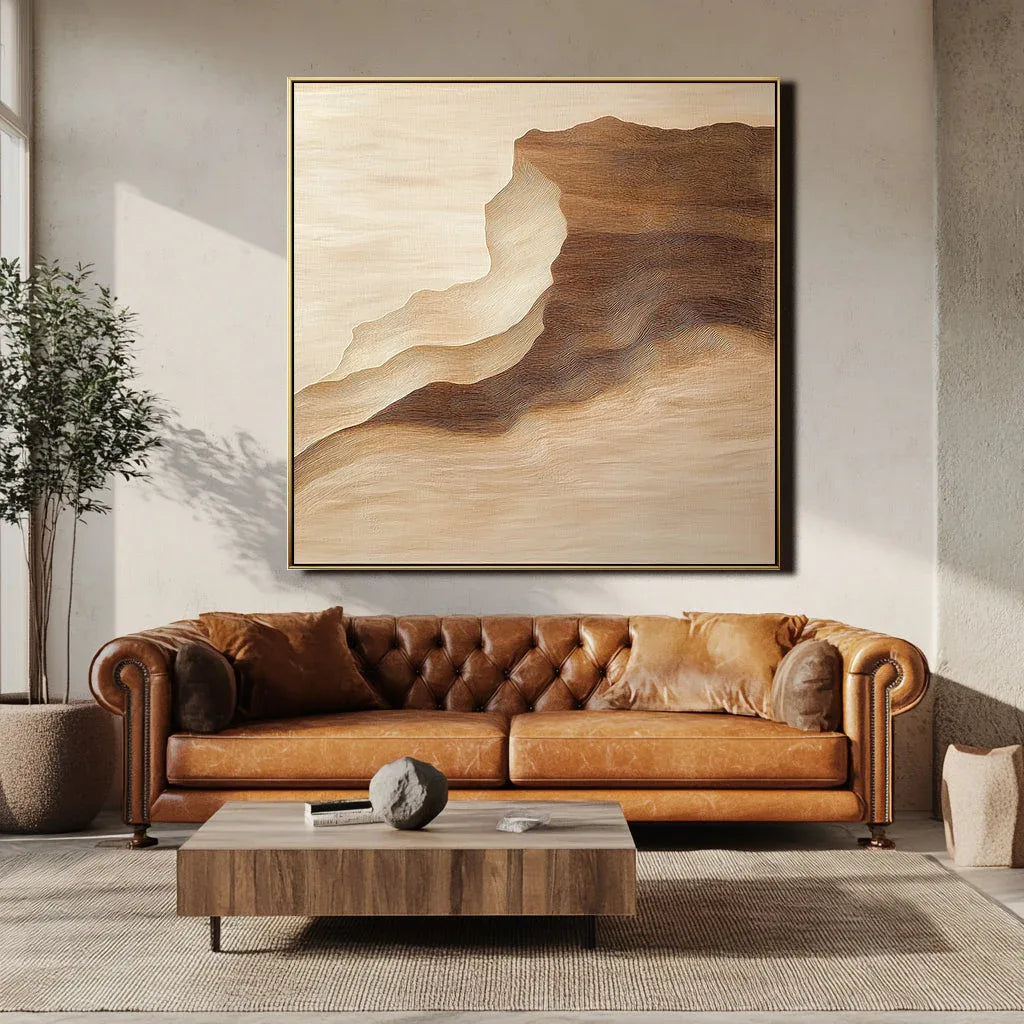 Silent Order - Modern Interior Decoration Hand-painted Gradient Texture Wall Art