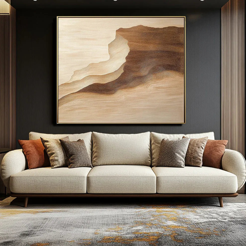 Silent Order - Modern Interior Decoration Hand-painted Gradient Texture Wall Art
