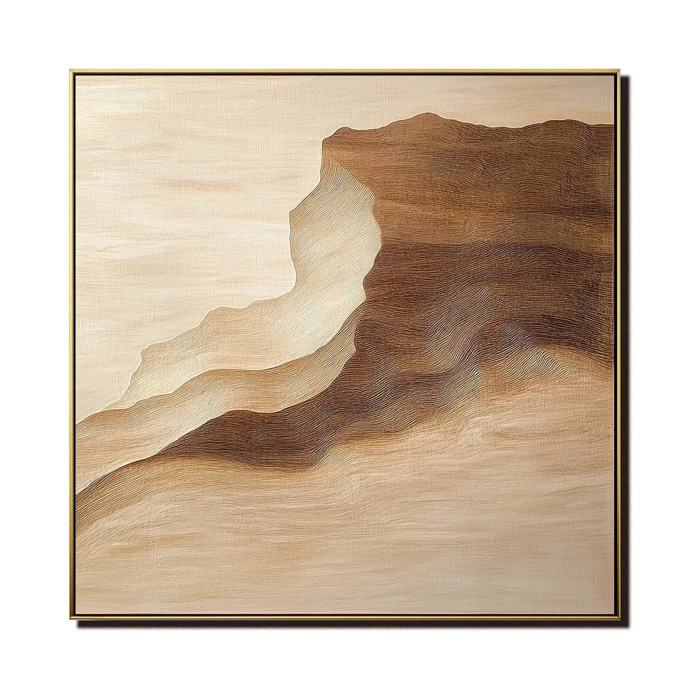 Silent Order - Modern Interior Decoration Hand-painted Gradient Texture Wall Art