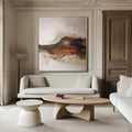 Earthbound Serenity-Hand-Painted Thick Mountain Texture Wall Art