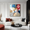 Bloom in Motion - Hand-Painted 3D Colorful Textured Abstract Flower Petal Wall Art#FL10084