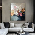 Petal Symphony-Abstract Blooming Soft Golden Flower Bloom Texture Wall Art#FL10053