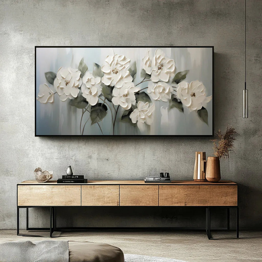 Garden Elegance-Morandi Color Series Floral Texture Wall Art#fl10021