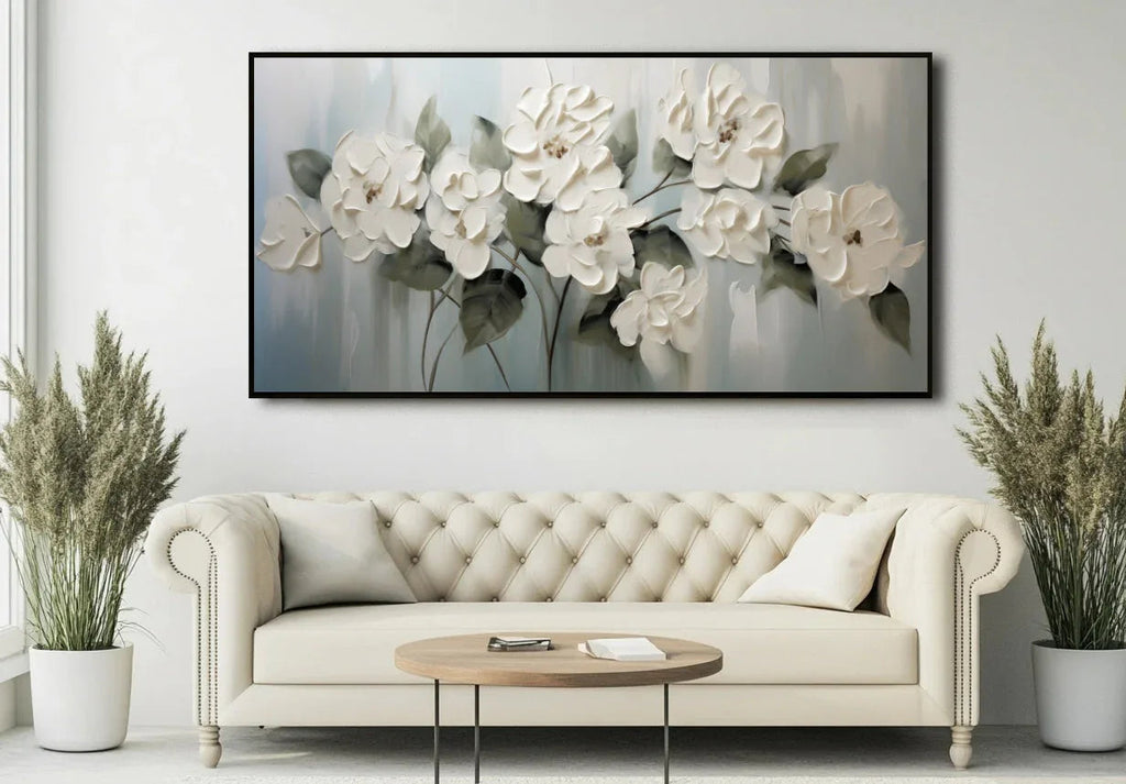 Garden Elegance-Morandi Color Series Floral Texture Wall Art#fl10021
