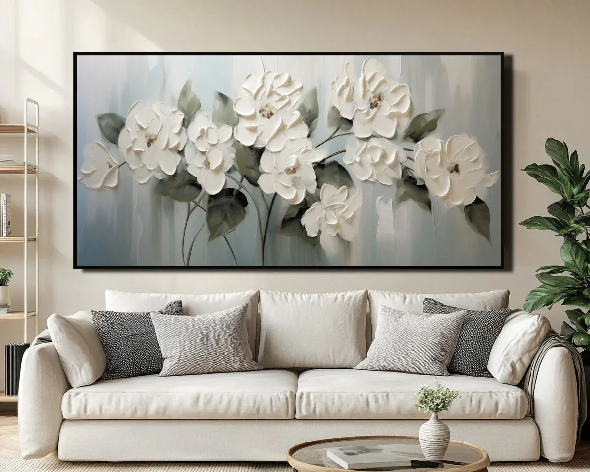 Garden Elegance-Morandi Color Series Floral Texture Wall Art#fl10021