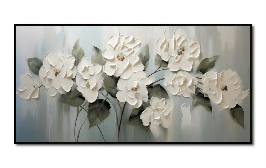 Garden Elegance-Morandi Color Series Floral Texture Wall Art#fl10021