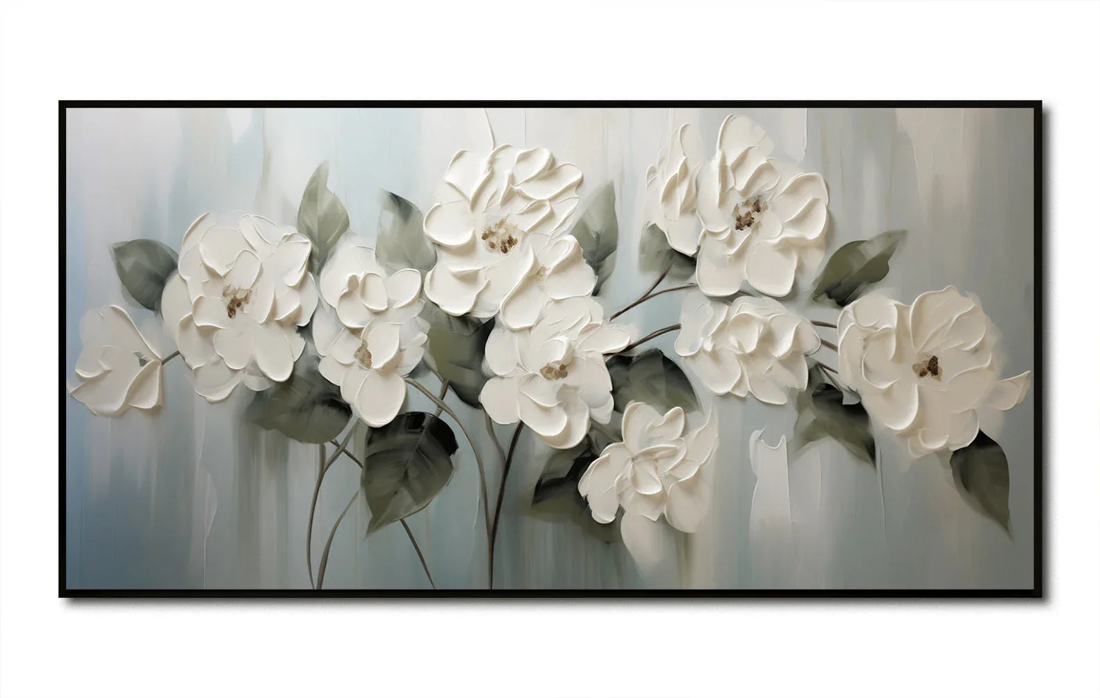 Garden Elegance-Morandi Color Series Floral Texture Wall Art#fl10021