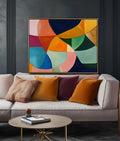 Modern Rhythm - Abstract and Three-Dimensional Flowing Colorful Oil Painting Wall Art